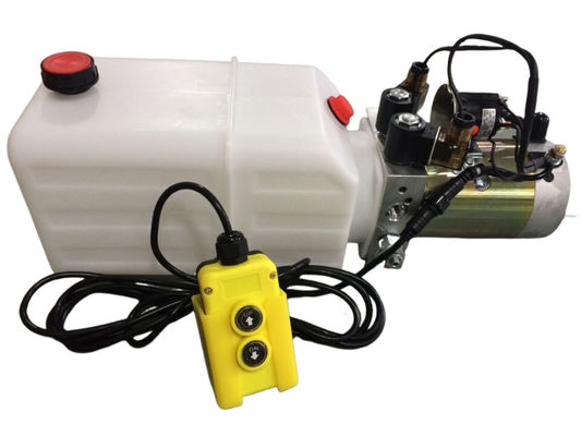 12VDC 18W Coil Solenoid Valve Mini Hydraulic Power Unit Pack 2 Buttons