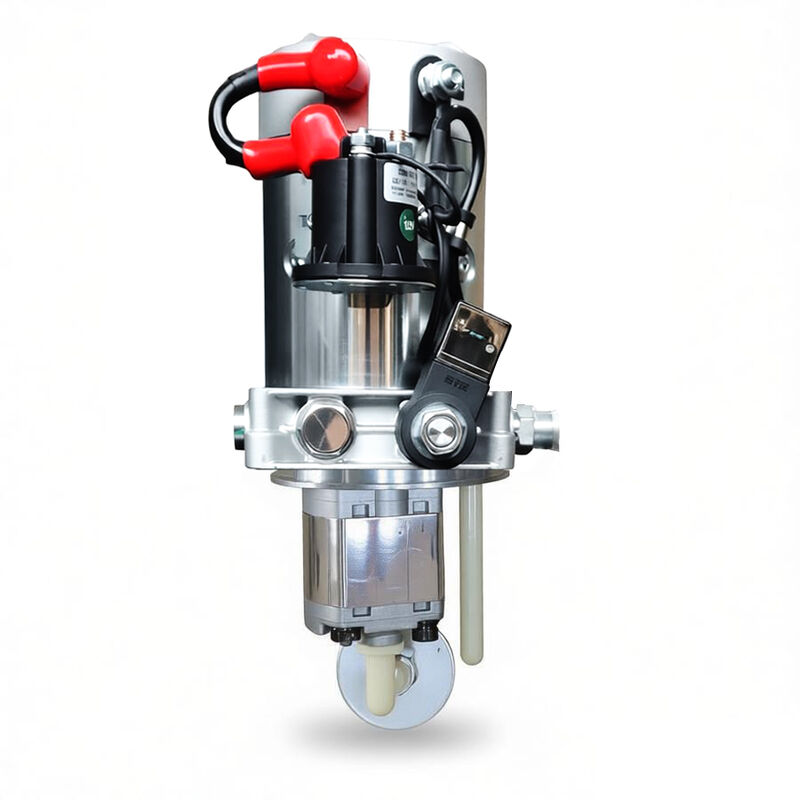 Forestoad 10 Quart Hydraulic Power Unit Single Acting 12V/DC Hydraulic Pump for Dump Trailer Car Lifting, SAE#6 Connector,2 GPM Flow Rate, 3200 PSI Max Relief Pressure, Metal Reservoir 2.5 Gal