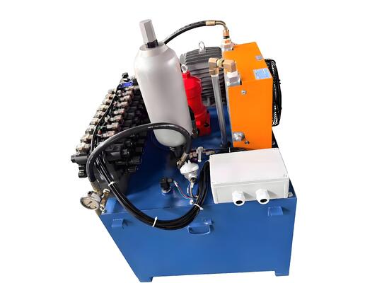 واحد برق هیدرولیک-6L مخزن فولادی 2.5cc/R پمپ دنده هیدرولیک با موتور AC 380V 750W 1450RPM-2